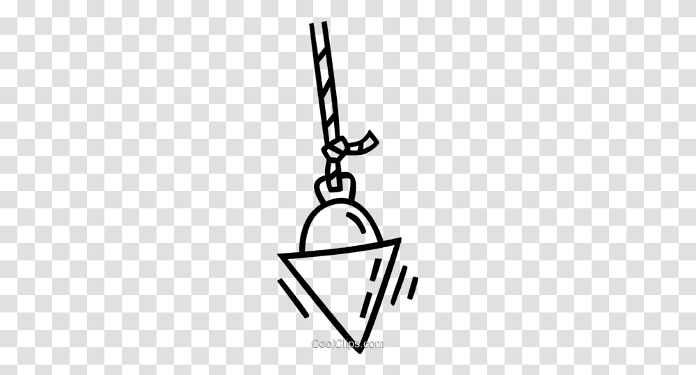 Plumb Bob Royalty Free Vector Clip Art Illustration, Chain, Utility Pole Transparent Png