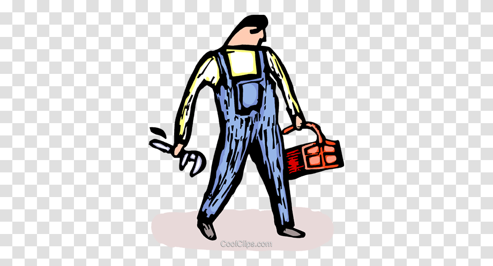 Plumber Royalty Free Vector Clip Art Illustration, Person, Human, Long Sleeve Transparent Png