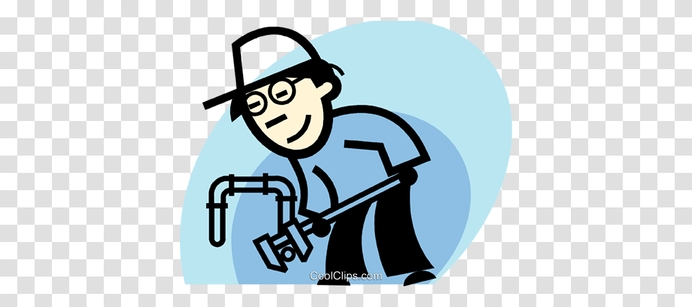 Plumbers Royalty Free Vector Clip Art Illustration, Plumbing, Cleaning, Washing, Astronaut Transparent Png