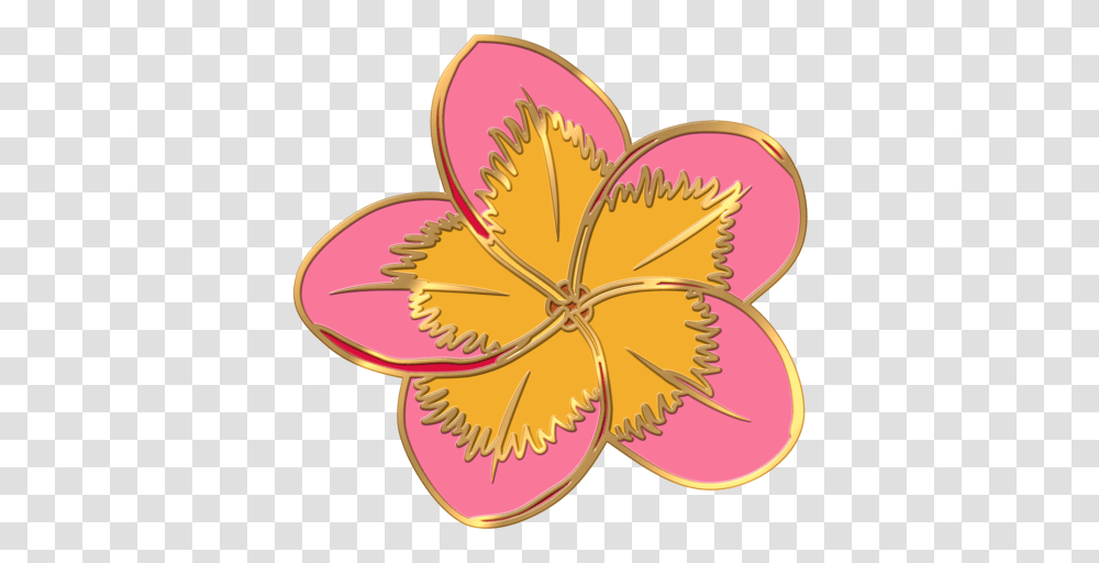 Plumeria Flower Pin Flower Pin, Plant, Blossom, Petal, Anther Transparent Png