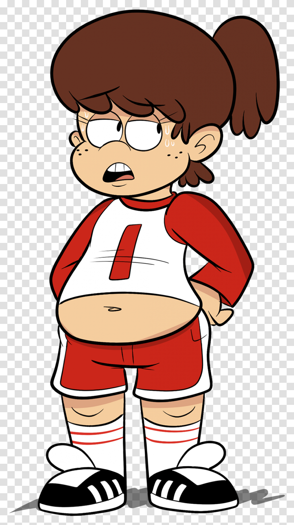 Plump Athlete By Sb99stuff Plump Athlete By Sb99stuff Loud House Fat Lynn, Person, Beverage, Sleeve Transparent Png