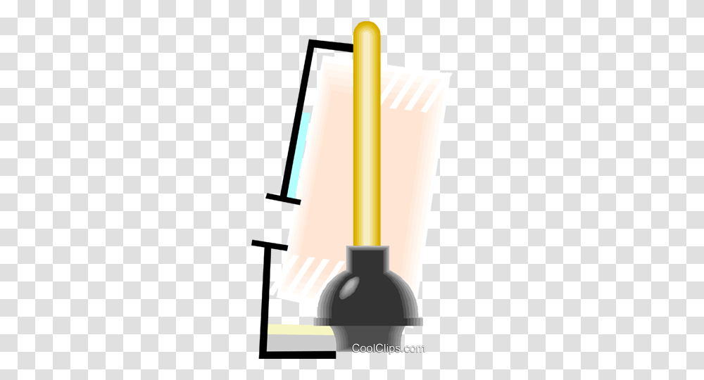 Plunger Royalty Free Vector Clip Art Illustration, Lamp, Road, Cutlery, Weapon Transparent Png