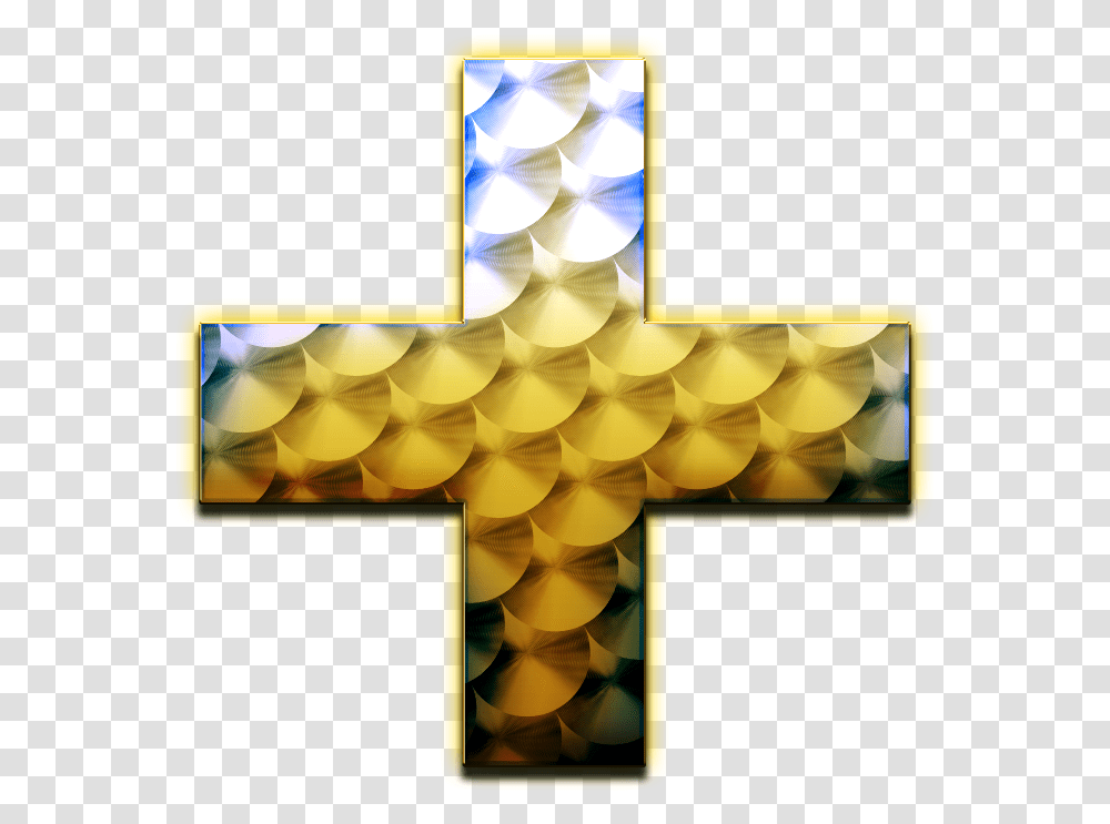Plus Photo Cross, Lamp, Star Symbol, Gold Transparent Png