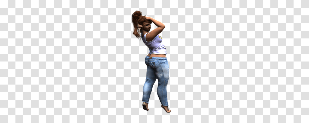 Plus Size Person, Pants, Jeans Transparent Png