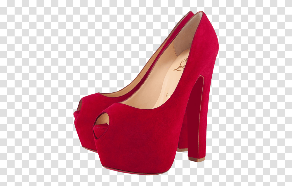 Plush Red Heels Clipart, Apparel, High Heel, Shoe Transparent Png
