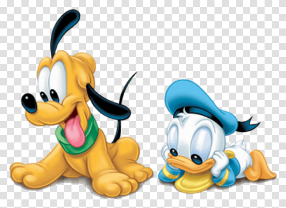 Pluto Mickey Mouse Donald Duck Minnie Mouse Goofy Personajes De Mickey Mouse Bebes, Toy, Animal, Invertebrate, Figurine Transparent Png
