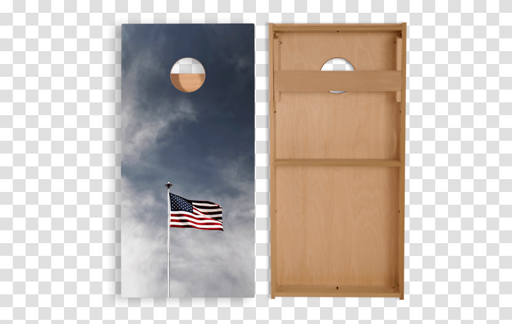 Plywood, Flag, Door, American Flag Transparent Png