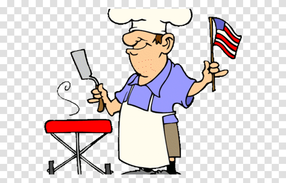 Pm To Memorial Day Bbq Clipart, Person, Human, Chef Transparent Png