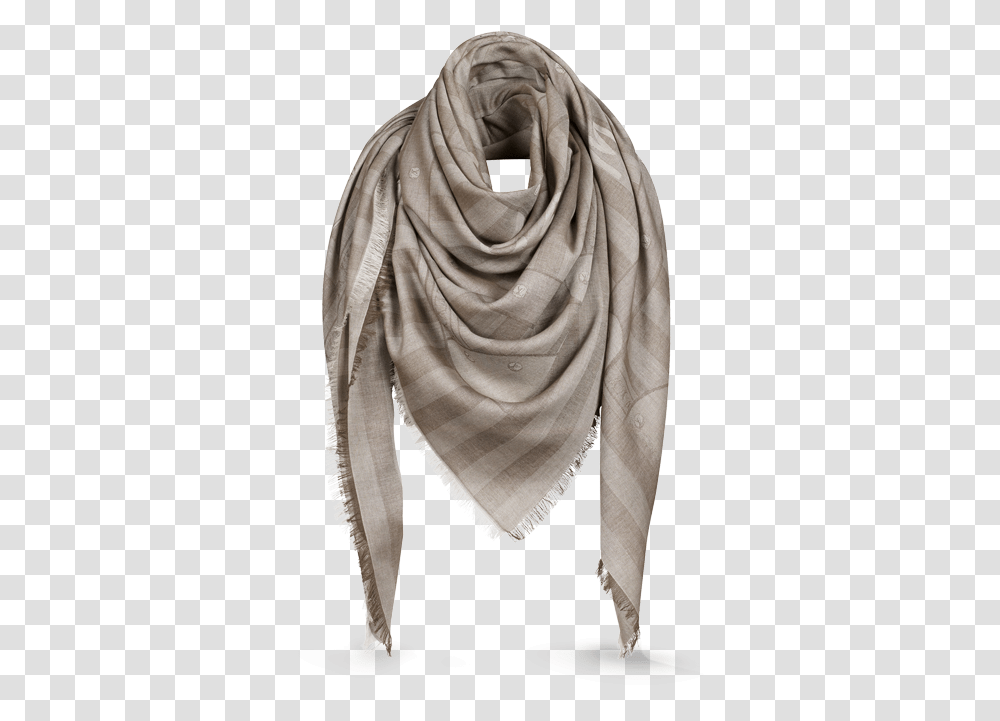 Pm2 Front View Louis Vuitton Scarf, Apparel, Stole, Person Transparent Png