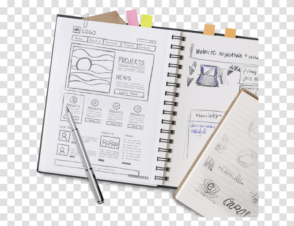 Pmc Media Group Sketchbook Rev Sketch, Diary, Page, Pen Transparent Png