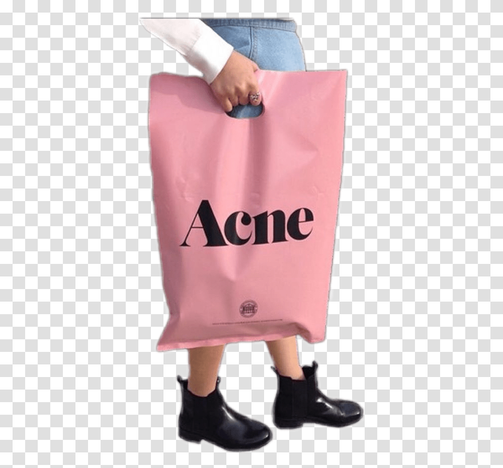 Pngblush On It Acne Bag Pink Shopping Bag, Person, Human, Tote Bag Transparent Png