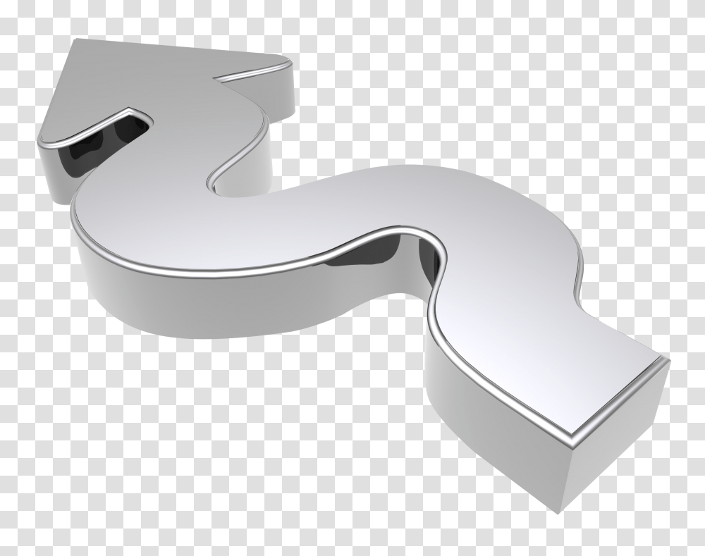 3D Arrow Image, Sink Faucet, Handle, Wrench, Whistle Transparent Png