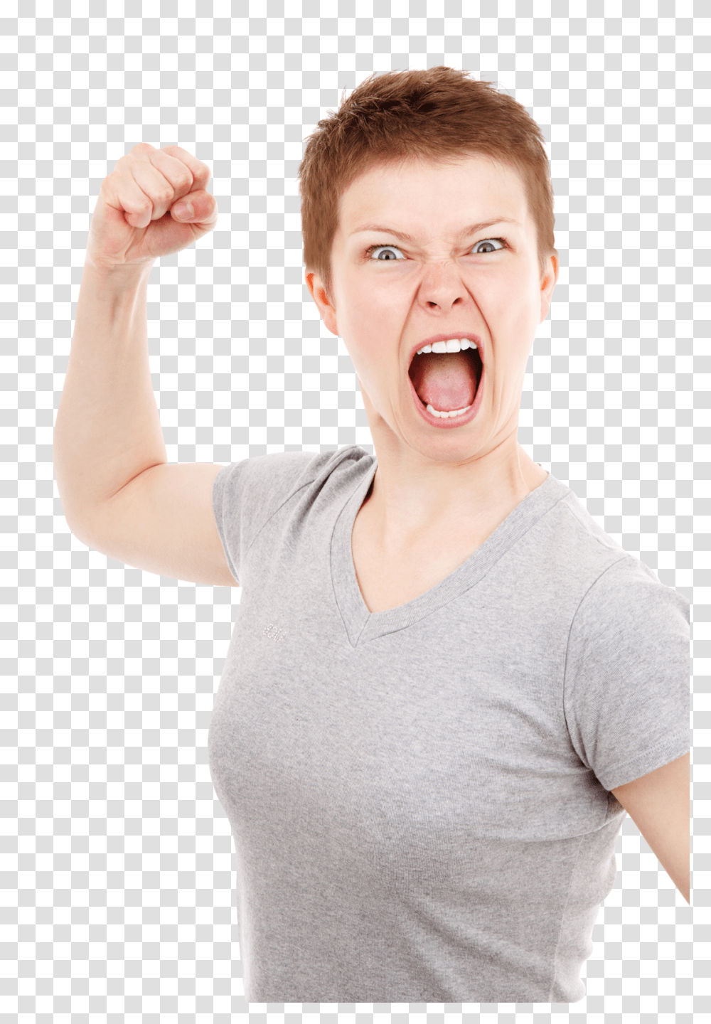 Angry Woman Image, Person, Human, Face, Arm Transparent Png