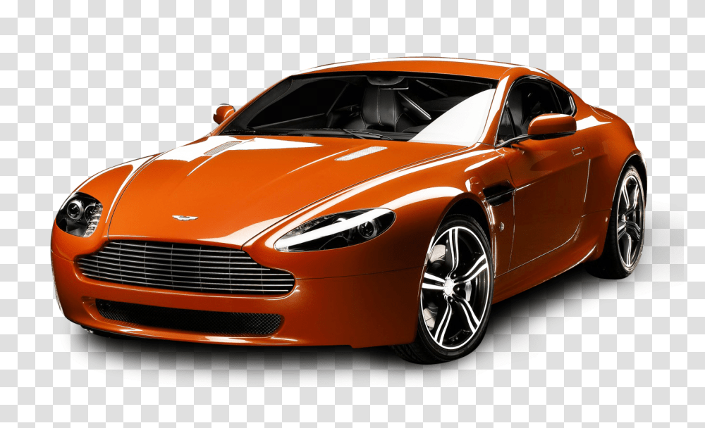 Aston Martin V8 Vantage N400 Orange Car Image, Vehicle, Transportation, Sports Car, Coupe Transparent Png