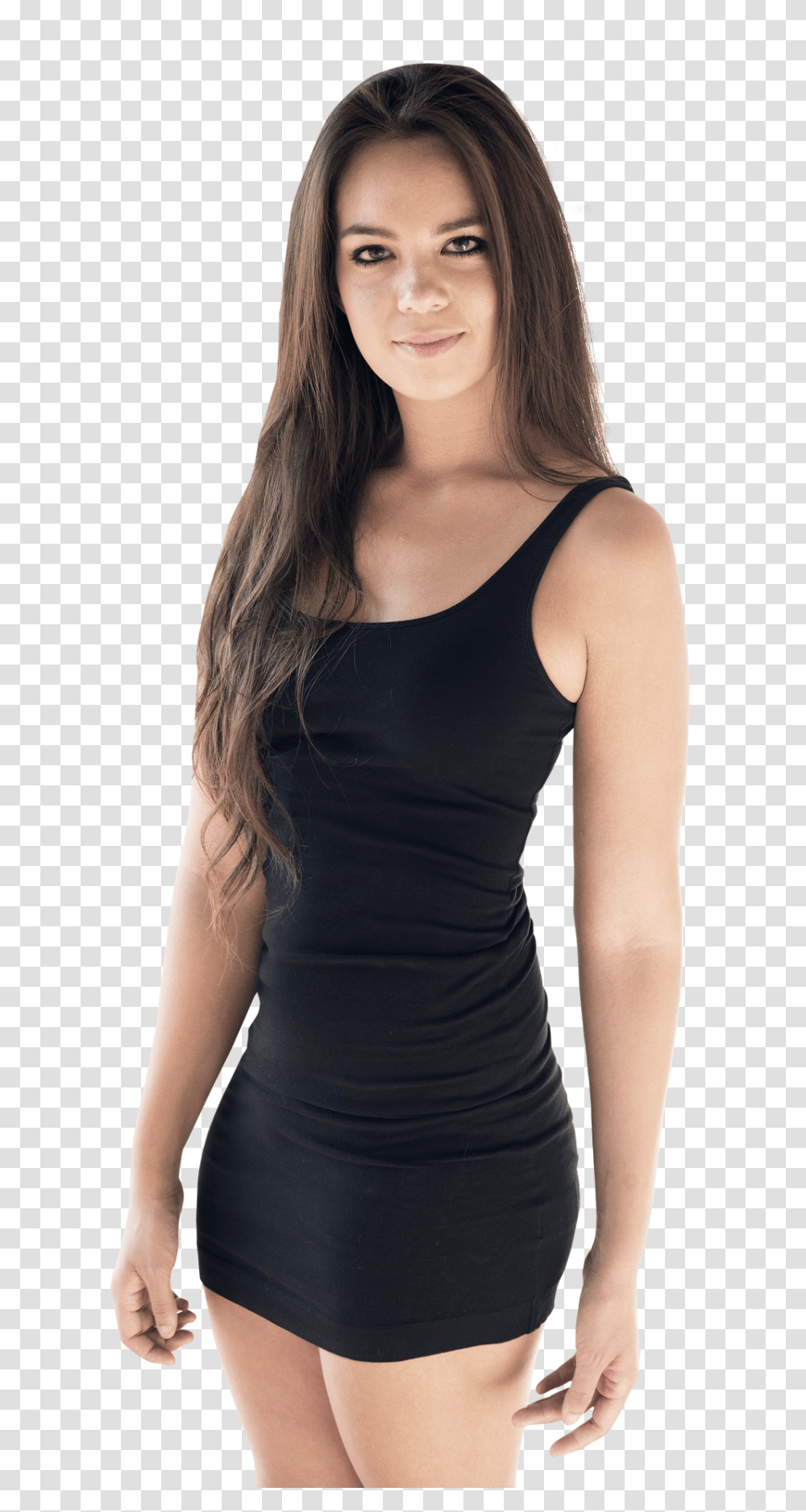 Attractive Young Woman Standing Image, Person, Apparel, Human Transparent Png