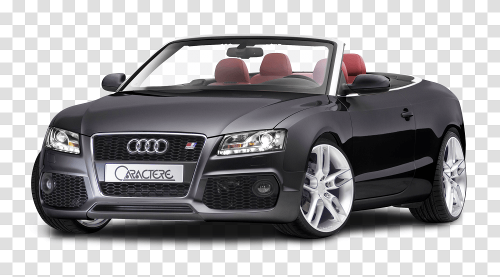 Audi A5 CABRIO Black Car Image, Convertible, Vehicle, Transportation, Automobile Transparent Png