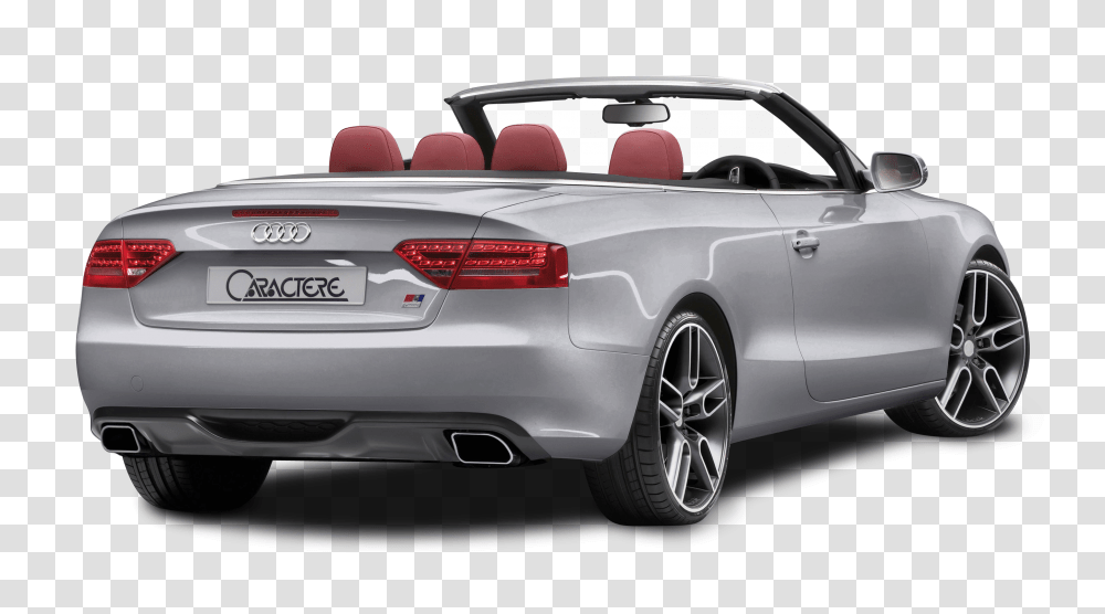 Audi A5 CABRIO Grey Back View Car Image, Convertible, Vehicle, Transportation, Automobile Transparent Png