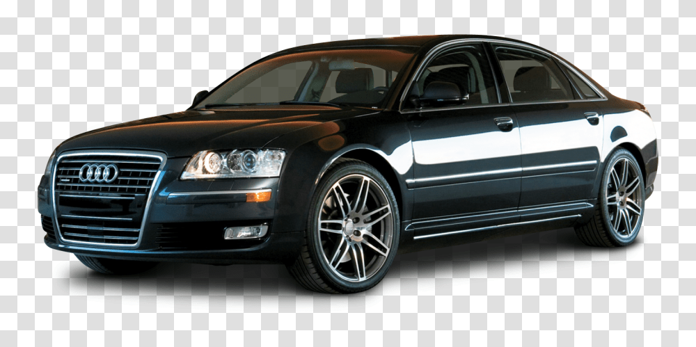 Audi A8 Black Car Image, Tire, Wheel, Machine, Spoke Transparent Png