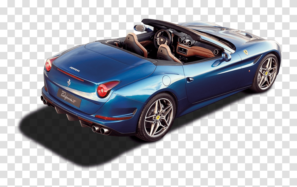Back View Of Ferrari California T Car Image, Vehicle, Transportation, Automobile, Convertible Transparent Png
