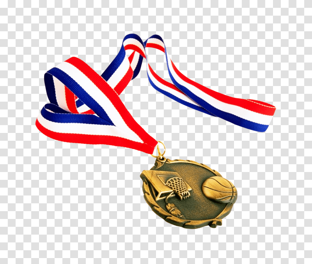 Basketball Medal Image, Trophy, Gold, Flag Transparent Png
