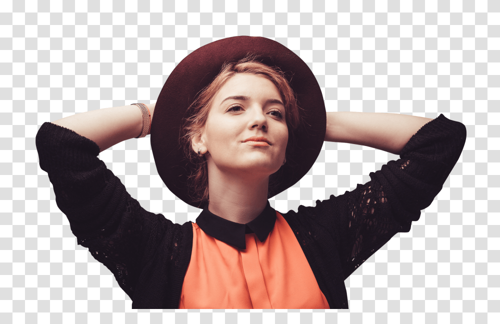 Beautiful Young Woman Relaxing Image, Person, Face, Female Transparent Png
