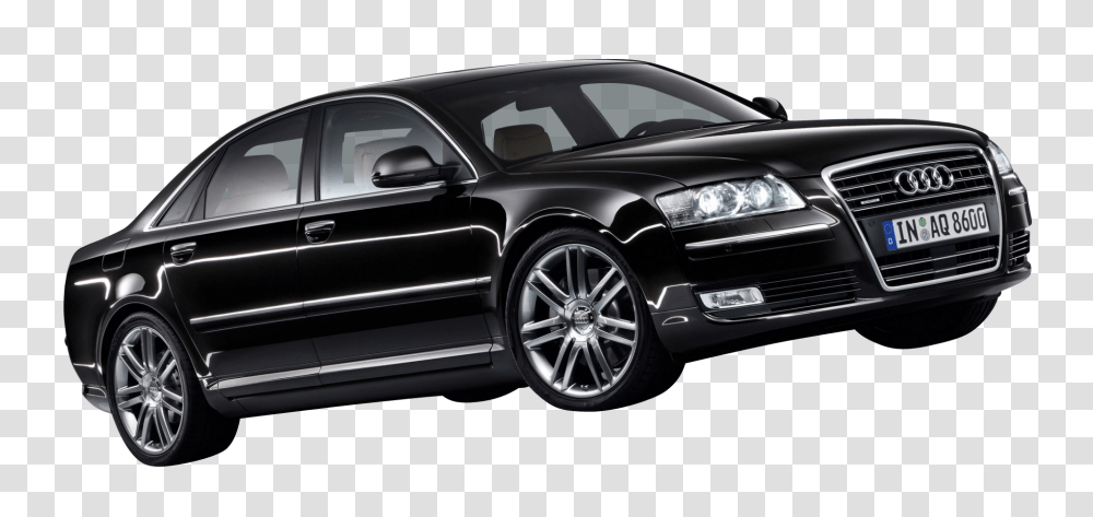 Black Audi A8 Car Image, Vehicle, Transportation, Automobile, Wheel Transparent Png