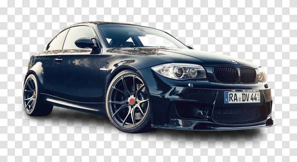 Black BMW 1M V FF Car Image, Vehicle, Transportation, Automobile, Tire Transparent Png