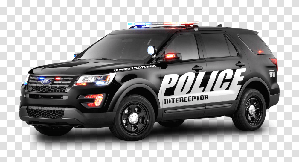 Black Ford Police Interceptor Car Image, Vehicle, Transportation, Automobile, Police Car Transparent Png