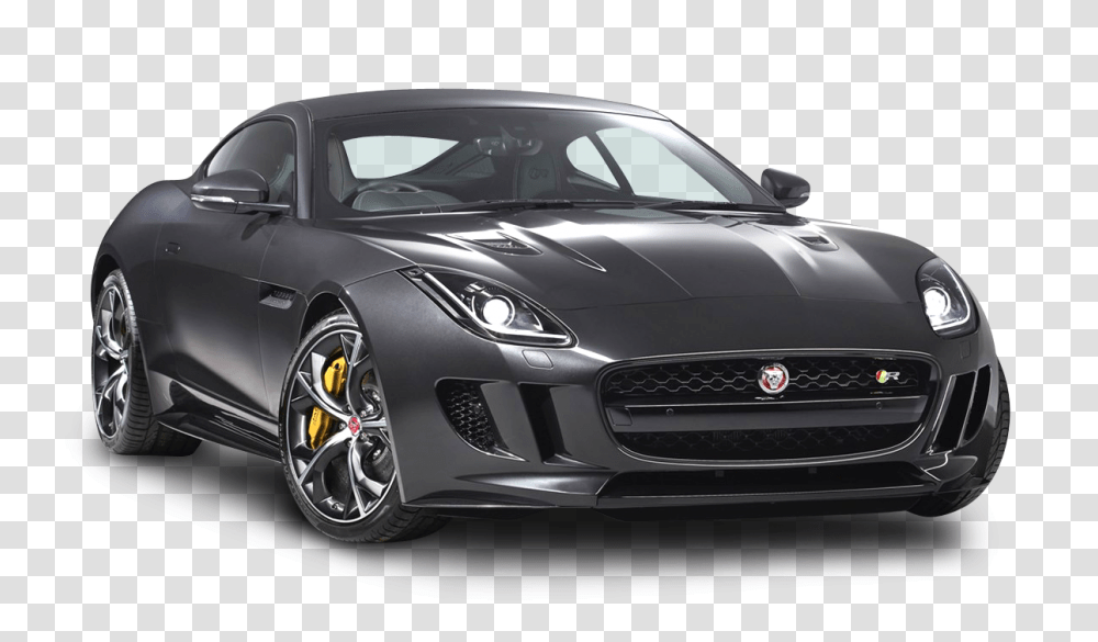 Black Jaguar F TYPE Coupe Car Image, Vehicle, Transportation, Tire, Wheel Transparent Png