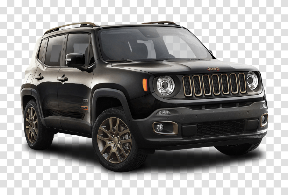 Black Jeep Renegade Car Image, Vehicle, Transportation, Automobile, Wheel Transparent Png