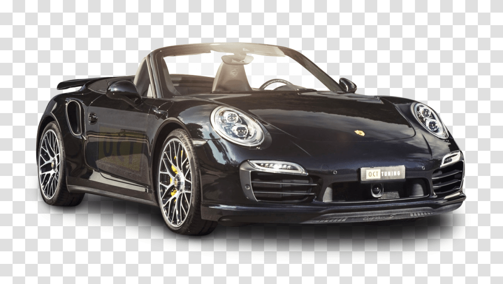 Black Porsche 911 Turbo Car Image, Convertible, Vehicle, Transportation, Tire Transparent Png