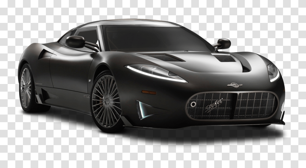 Black Spyker C8 Preliator Car Image, Vehicle, Transportation, Sports Car, Tire Transparent Png