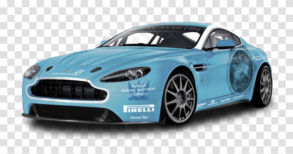 Blue Aston Martin V12 Vantage Car Image, Vehicle, Transportation, Automobile, Wheel Transparent Png