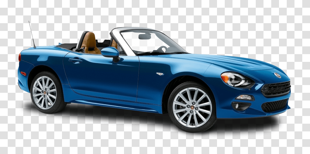 Blue Fiat 124 Spider Car Image, Convertible, Vehicle, Transportation, Automobile Transparent Png