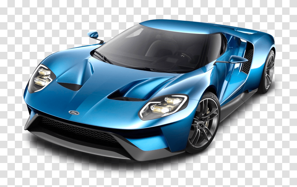 Blue Ford GT Car Image, Vehicle, Transportation, Sports Car, Wheel Transparent Png
