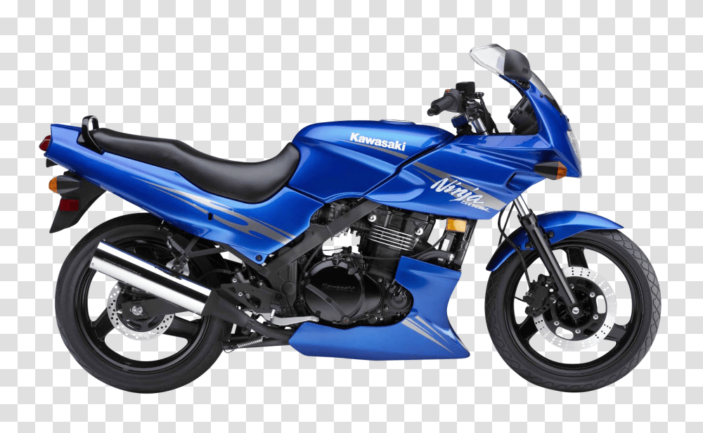 Blue Kawasaki Ninja 500R Motorcycle Bike Image, Transport, Vehicle, Transportation, Wheel Transparent Png