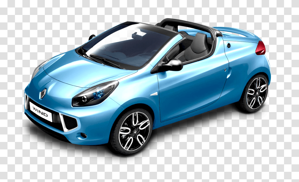 Blue Renault Wind Car Image, Vehicle, Transportation, Convertible, Wheel Transparent Png