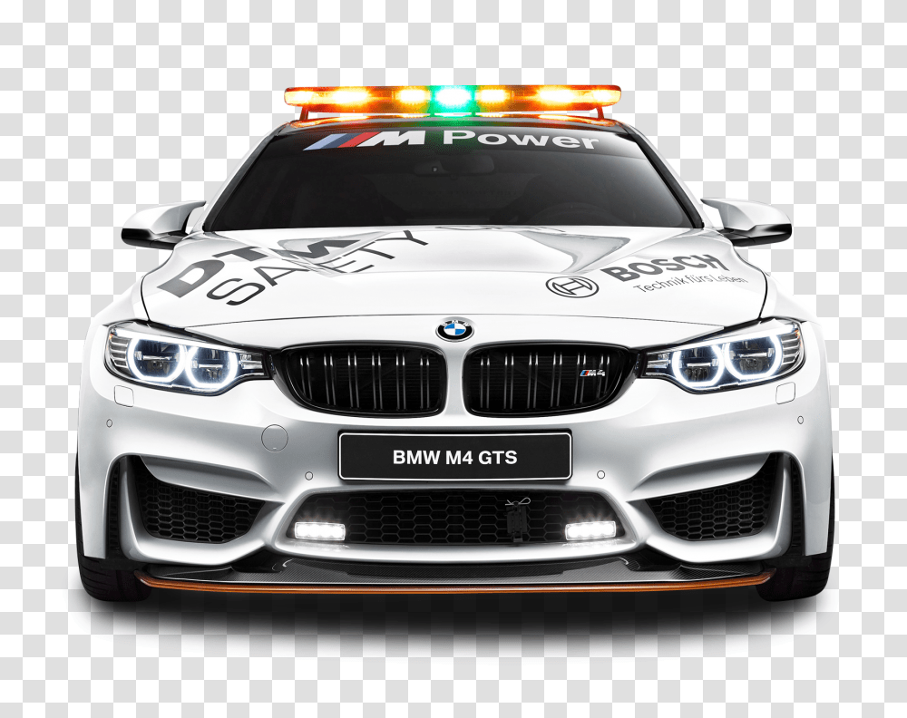 BMW M4 GTS Safety Car Image, Vehicle, Transportation, Automobile, Police Car Transparent Png