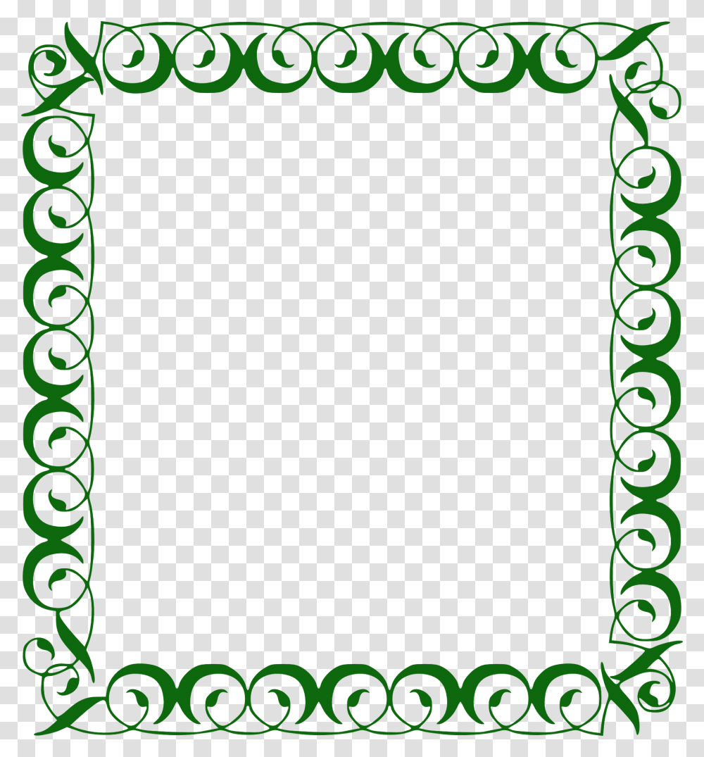 Border Frame Image, Green, Paper Transparent Png