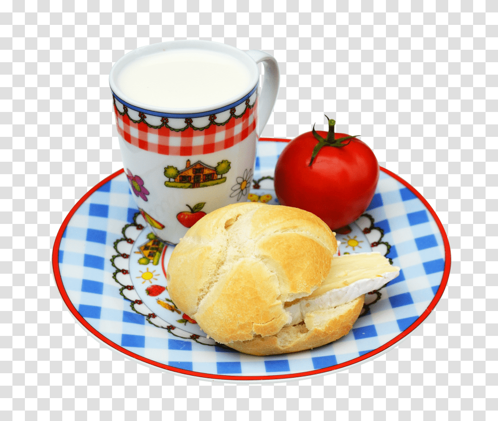 Breakfast Image, Food, Coffee Cup, Pottery, Bread Transparent Png