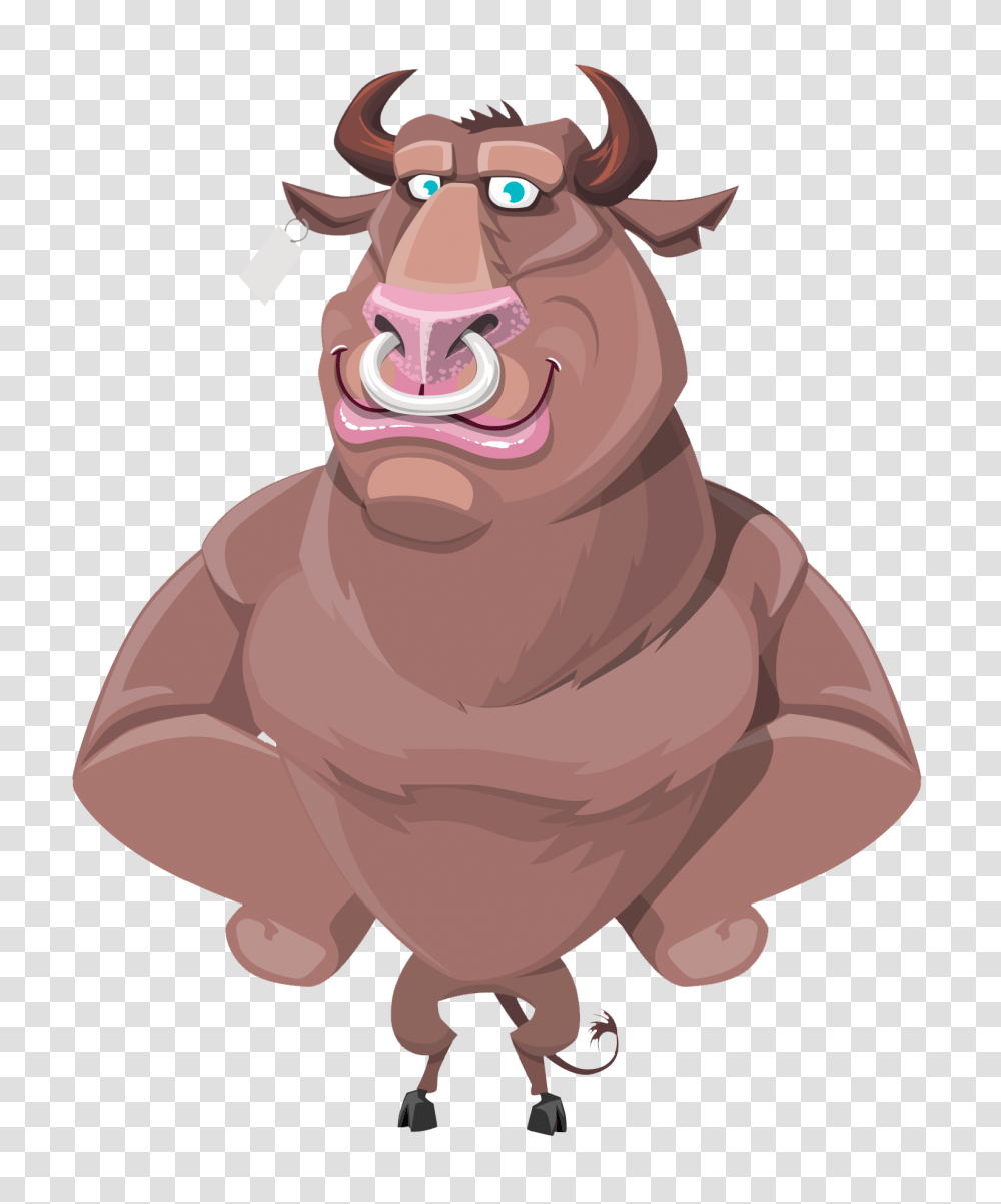 Bull Vector Image, Animal, Mammal, Sea Life, Mouth Transparent Png