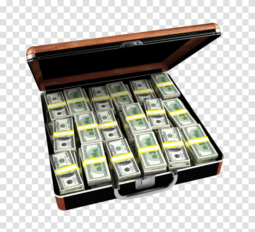 Case Full Of Dollar Image, Furniture, Cabinet, First Aid, Box Transparent Png
