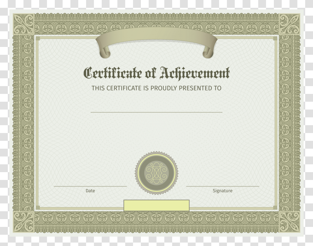 Certificate Template Image, Diploma, Document, Housing Transparent Png