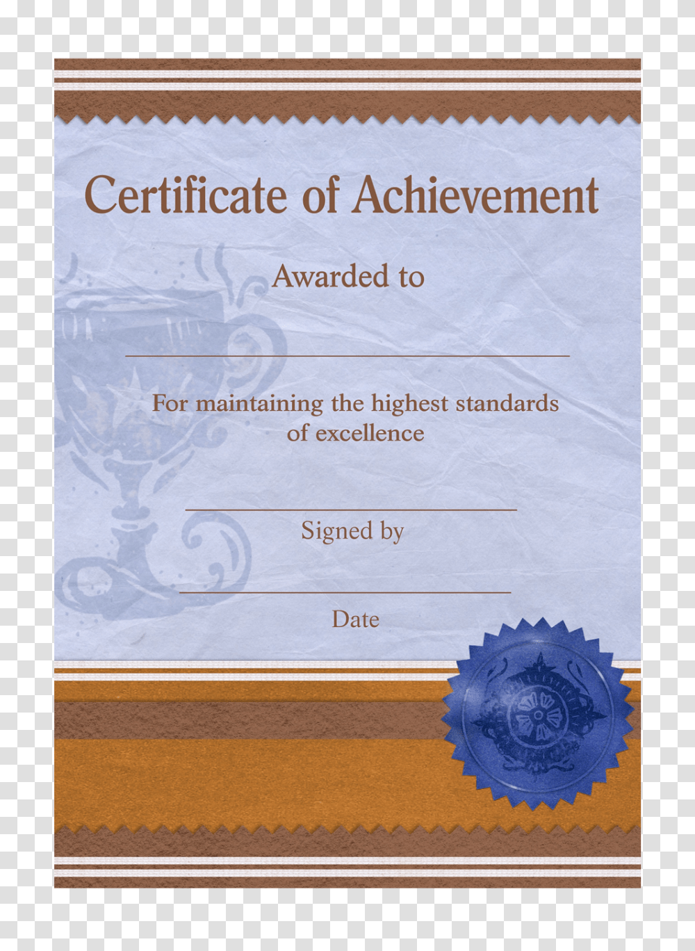 Certificate Template Image, Diploma, Document, Paper Transparent Png