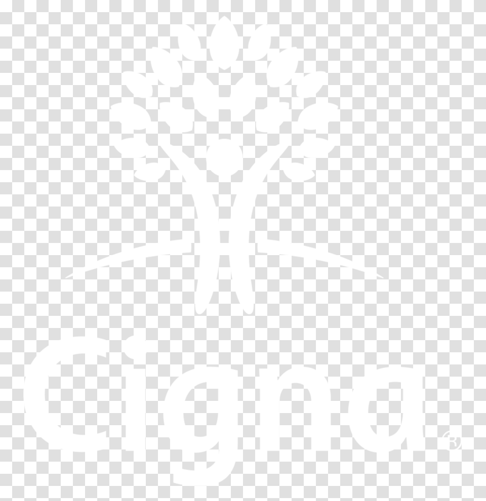 Cigna Logo Cigna Logo White, Plant, Flower, Blossom, Stencil Transparent Png
