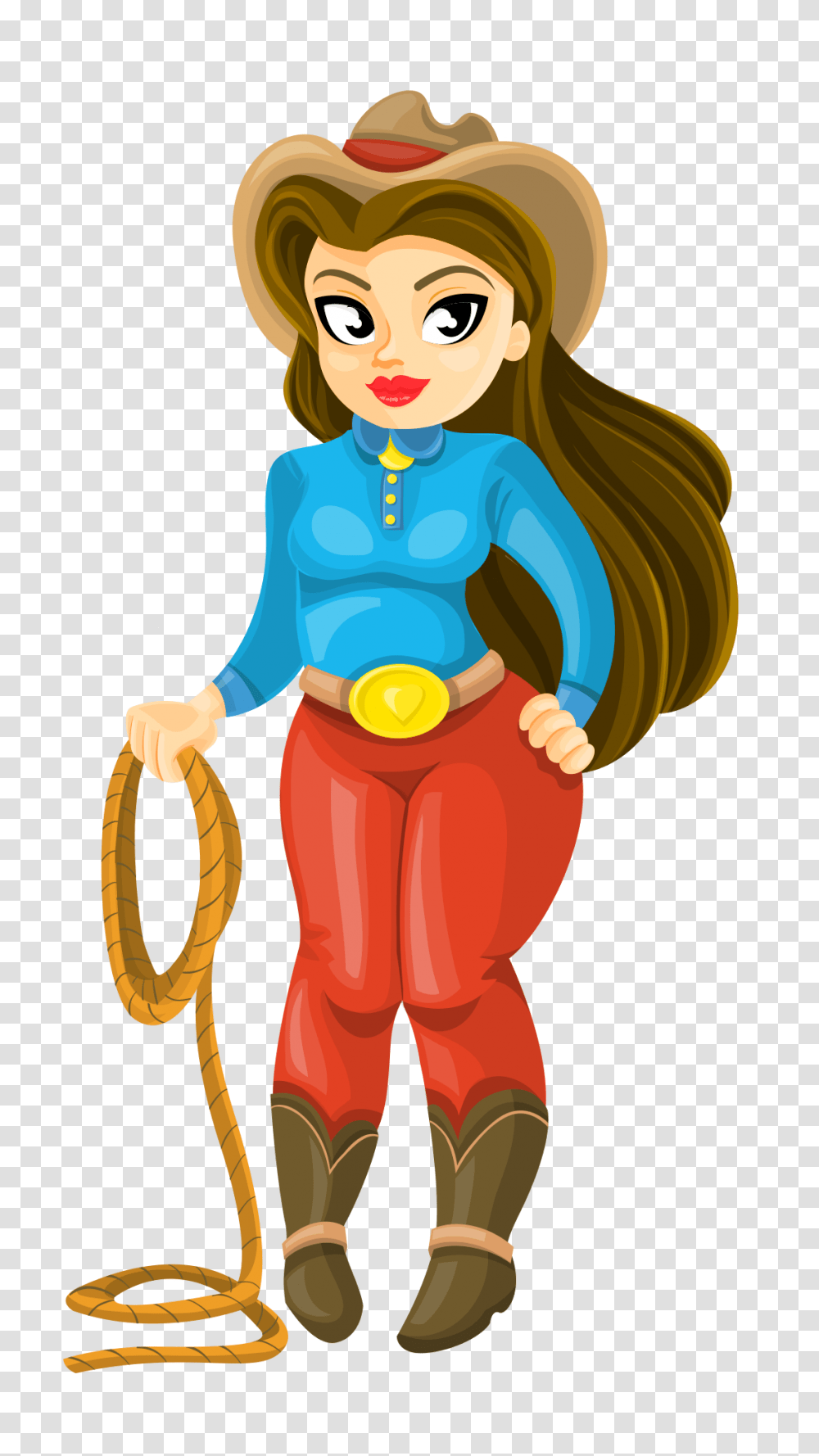Cowboy Girl Vector Image, Person, Human, Sleeve Transparent Png