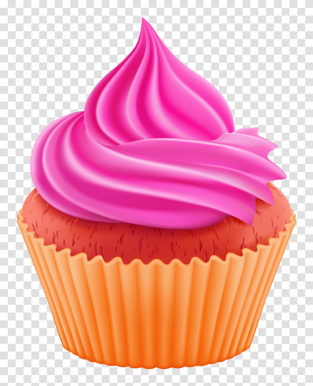 Cupcake Vector Image, Cream, Dessert, Food, Creme Transparent Png