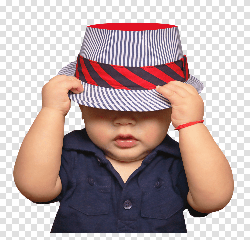 Cute Baby With Hat Image, Person, Sun Hat, Portrait Transparent Png