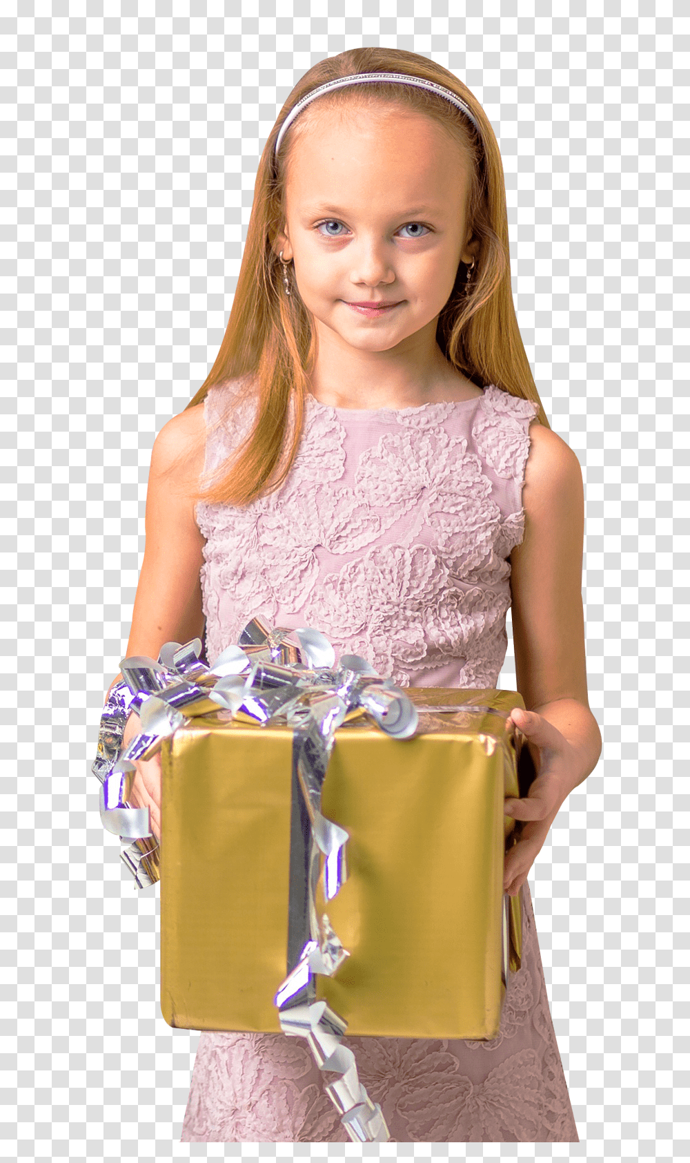Cute Girl Holding Gift Box Image, Person, Human, Female, Blonde Transparent Png