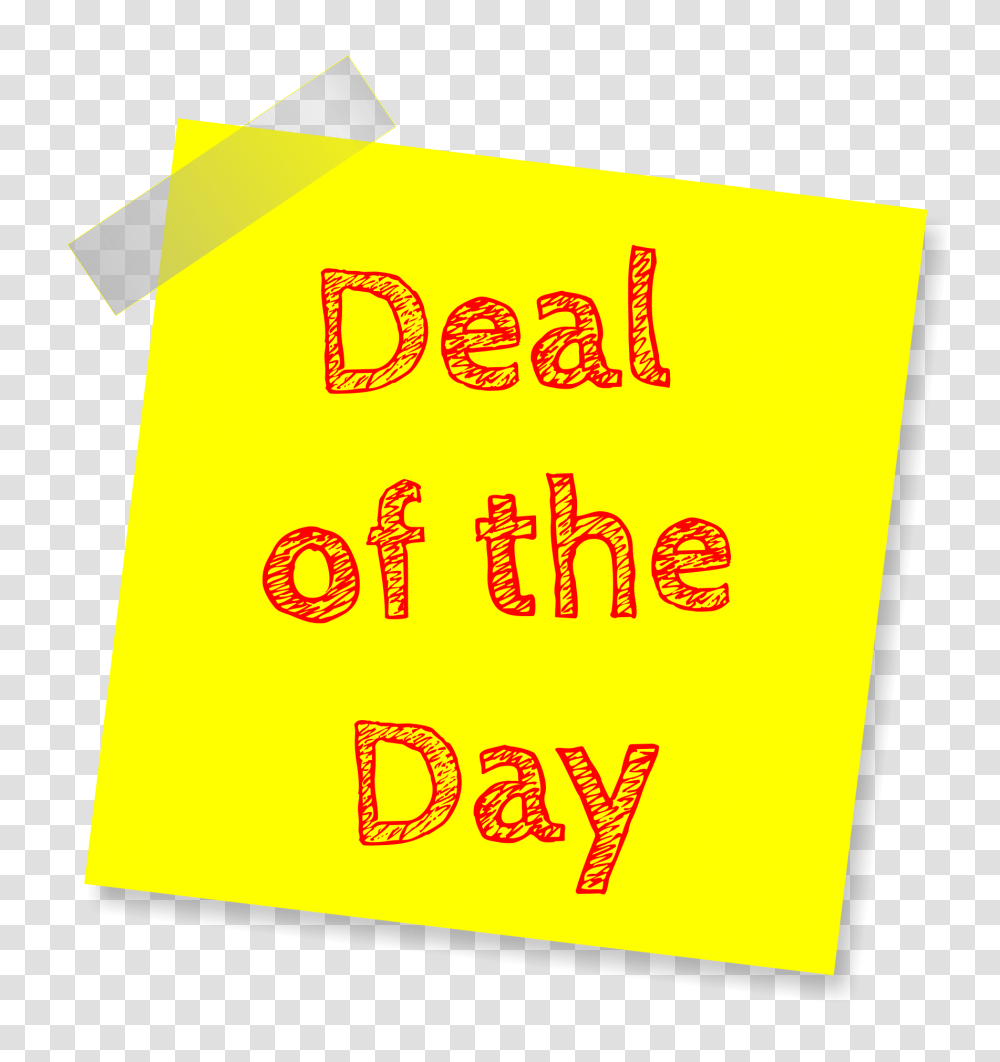 Deal Sticky Note Image, Paper, Bag, First Aid Transparent Png